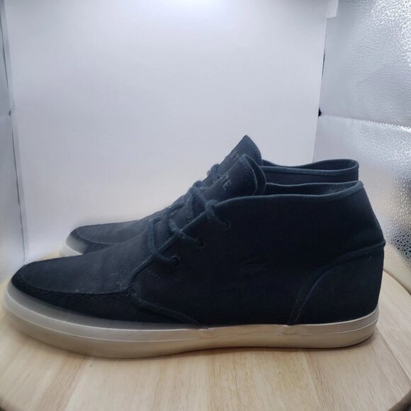 Shoes Universal Men siz 11 Lacoste Sevrin Mid 732CAM0087024 Black - Picture 3 of 6